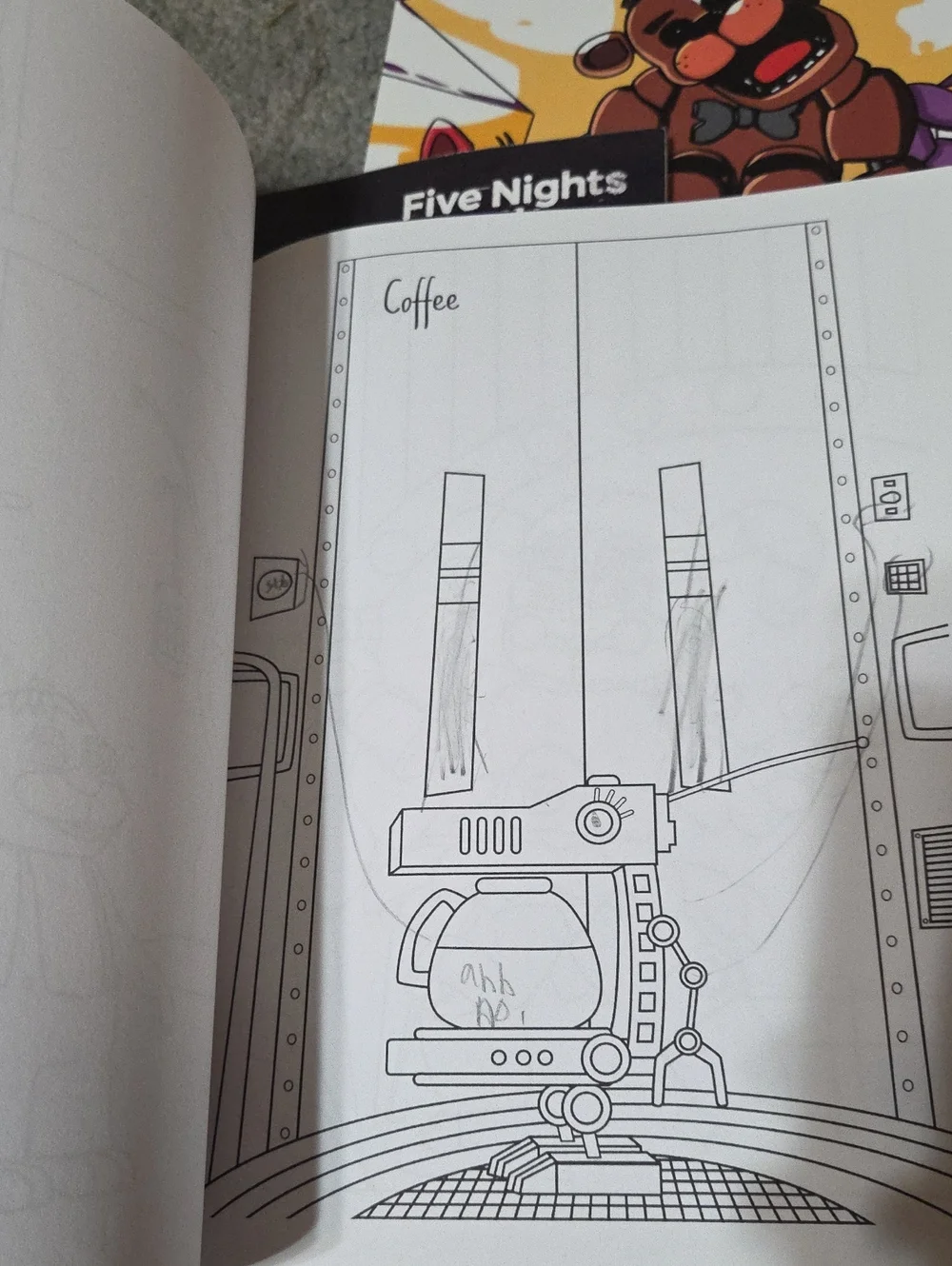 Fnaf Coloring Book Set -five Nights At Freddys